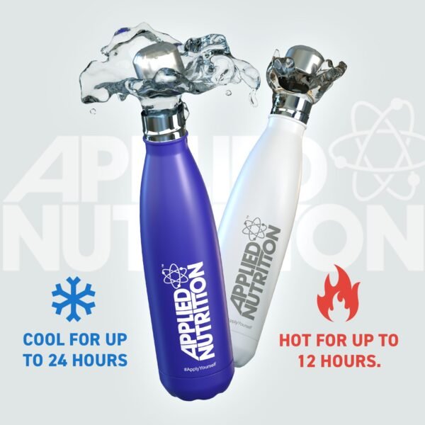 "Stainless Steel Flask" Nerudijančio Plieno Gertuvė 'Applied Nutrition' 500ml - Image 2