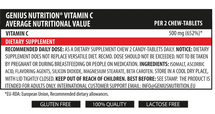 Kramtomos-Vitamino-C-tabletės-Genius-Nutrition
