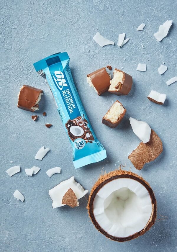proteino-batonelis-chocolate-sweet-coconut-optimumnutrition-kaina