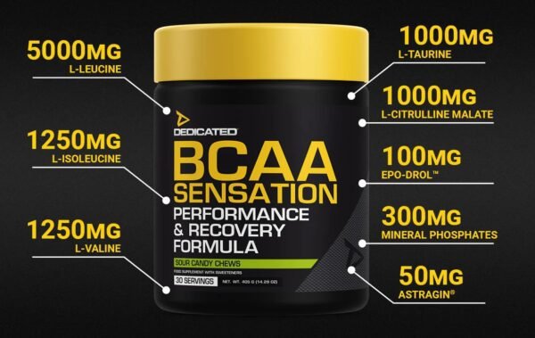 "BCAA Sensation V.2" 4:1:1 Super BCAA 'Dedicated' (345g/30porc) - Image 2