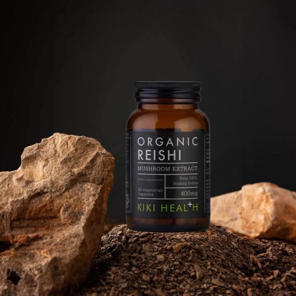 "Reishi" Ekologiškas reishi grybų ekstraktas 'KIKI Health' (60kaps/30porc) - Image 3